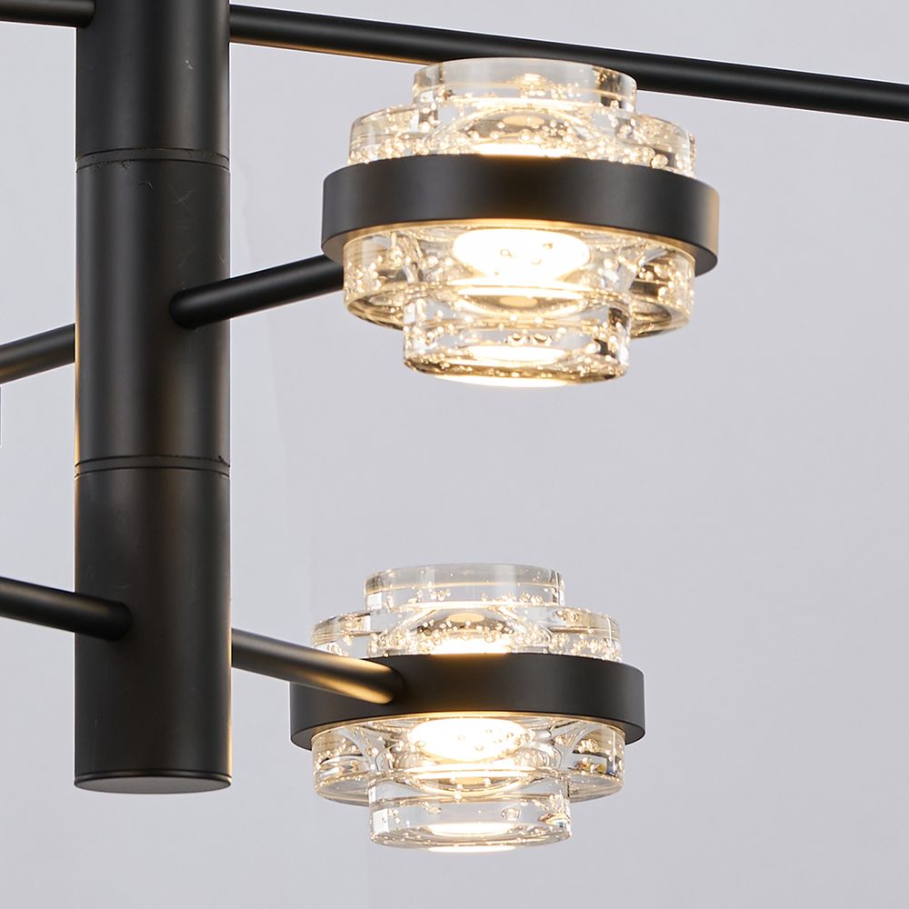 Люстра MX22030002-6A black/clear