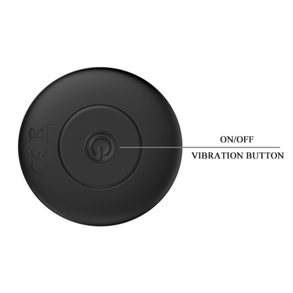 Черная анальная вибропробка 12,8см Mr.Play Vibrating Anal Plug BI-040082-MR