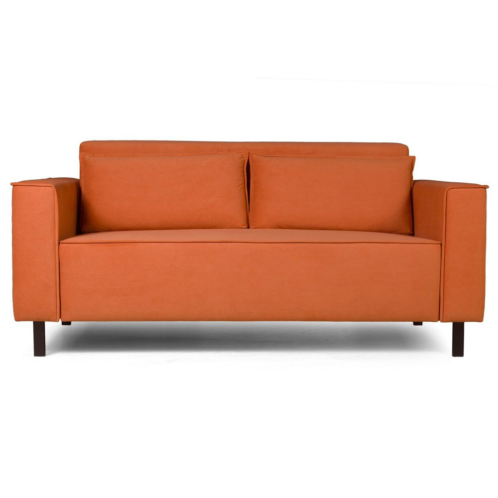 Club диван-кровать прямой, велюр Frost fox