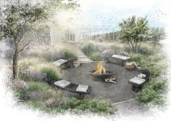 Скамья большая SKM180 полукруглая