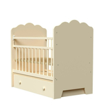 Кроватка для новорожденных ( поперечный маятник, ящик ) слоновая кость