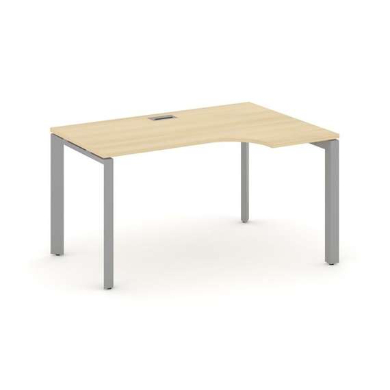 Style Project Стол рабочий эргономичный SN-59P.SPA-011(R) Акация Лорка/Металл Серый/Серебро Заглушка