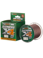 Плетеный шнур для рыбалки TauMANN Sonar PE X4 150m #1.2 (0.18mm) Yellow