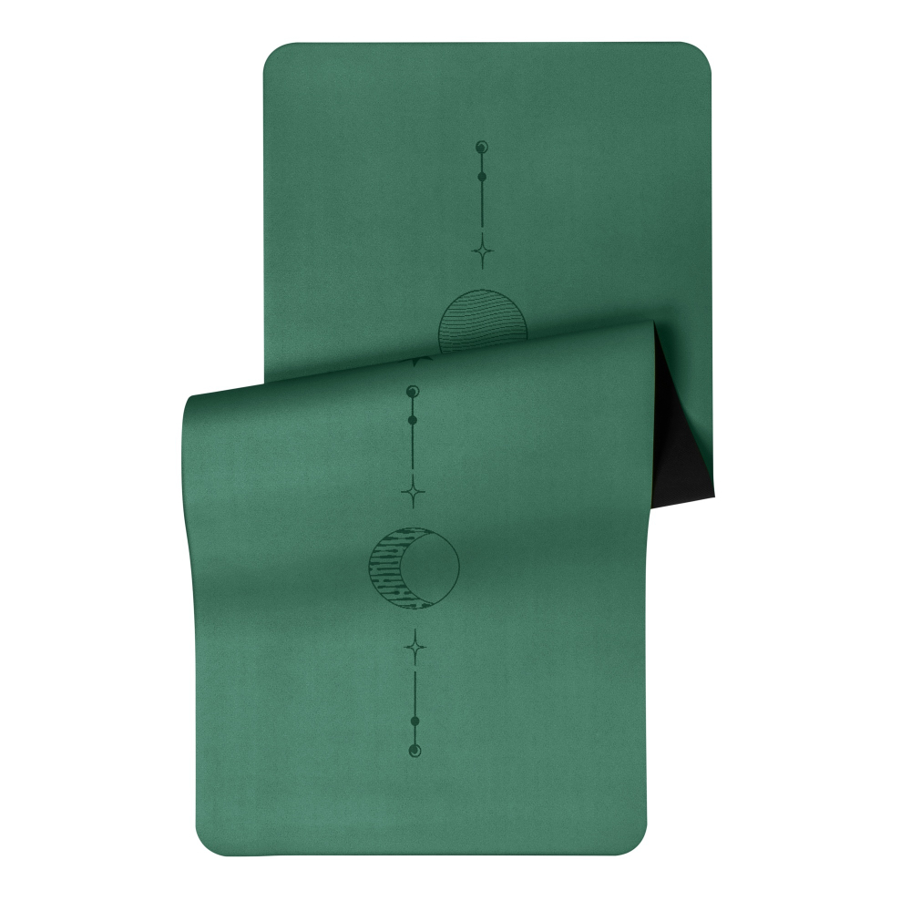 ULTRAцепкий 100% каучуковый коврик для йоги Ultra Moon Dark Green 185*68*0,5 см