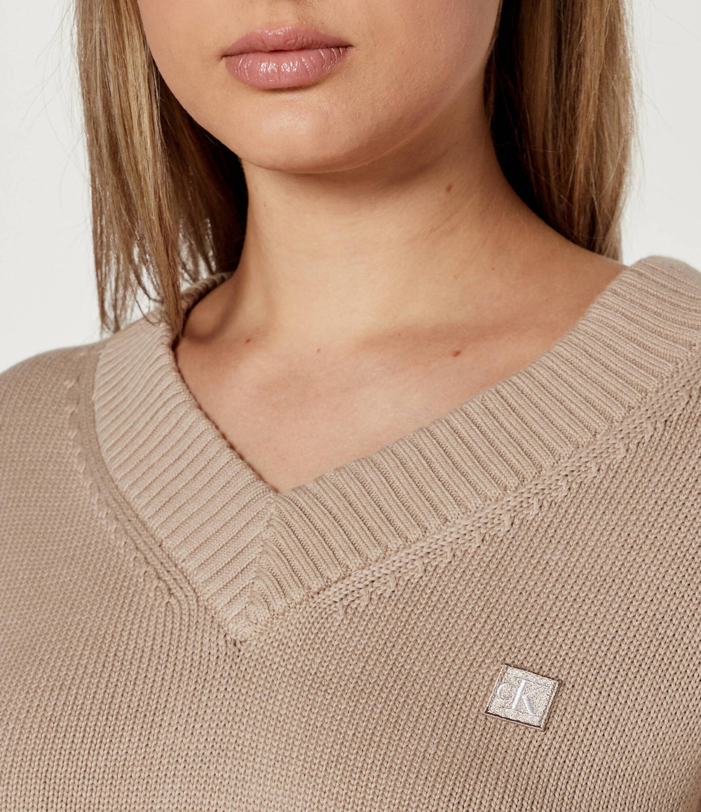 Свитер EMBRO BADGE CALVIN KLEIN JEANS - бежевый(J20J224632)