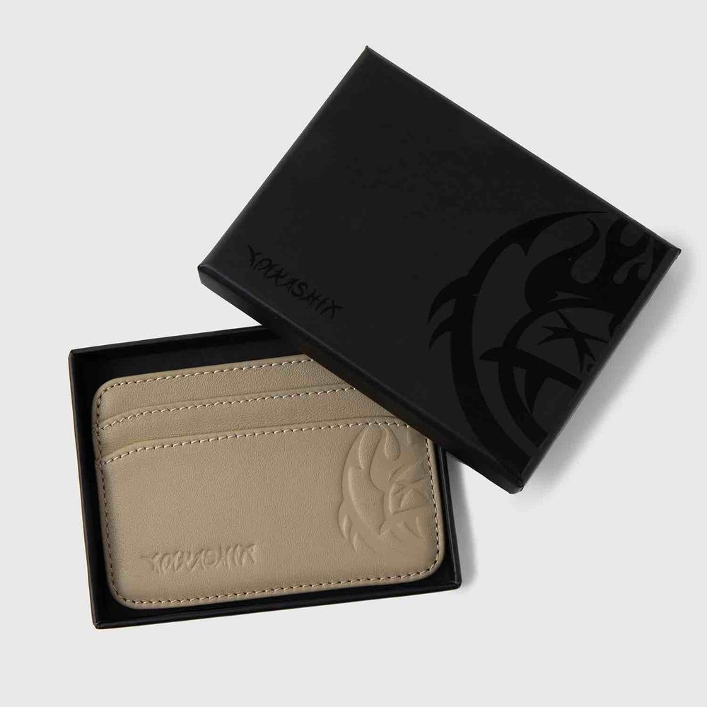 Кардхолдер Ymkashix Гладкая кожа песочный