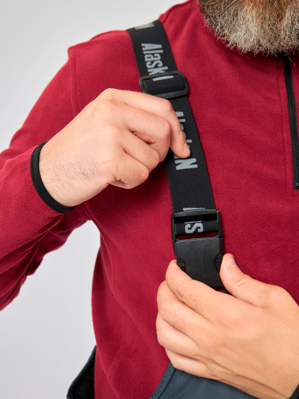 Костюм зимний Alaskan Larsen L серый/черный