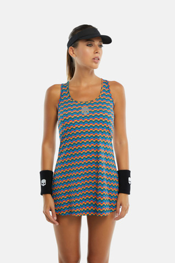 Теннисное платье Hydrogen RAINBOW SKULL TECH (T01831-L08)