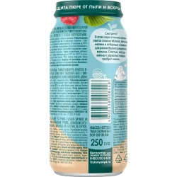 Пюре фруктовое ФрутоНяня с 6 месяцев, яблоко и малина со сливками, 250 г