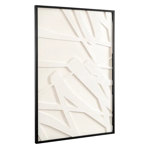 Фактурное панно с эффектом 3D Minimalism, 70х100 см, с черной рамкой