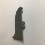 Заглушка правая к плинтусу "Cezar" 401 Алюм. текст.