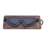 Черная мягкая закрытая маска из натуральной кожи (Цвет: черный)