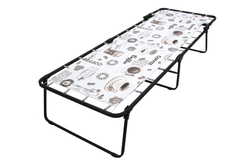 Кровать раскладная Арина (аналог Надин с407) арт.с1249 (цвет ткани бежевый рис.кофе