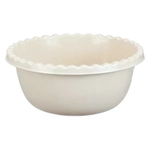 Миска круглая 8л. Белый ротанг 0,14,355х0,355м (комплект 20 шт)