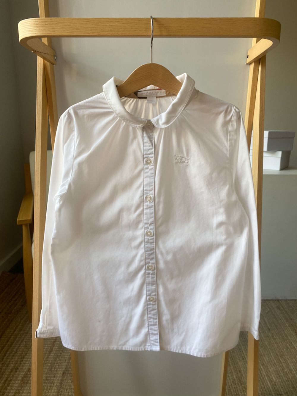 Хлопковая блузка Burberry, 140