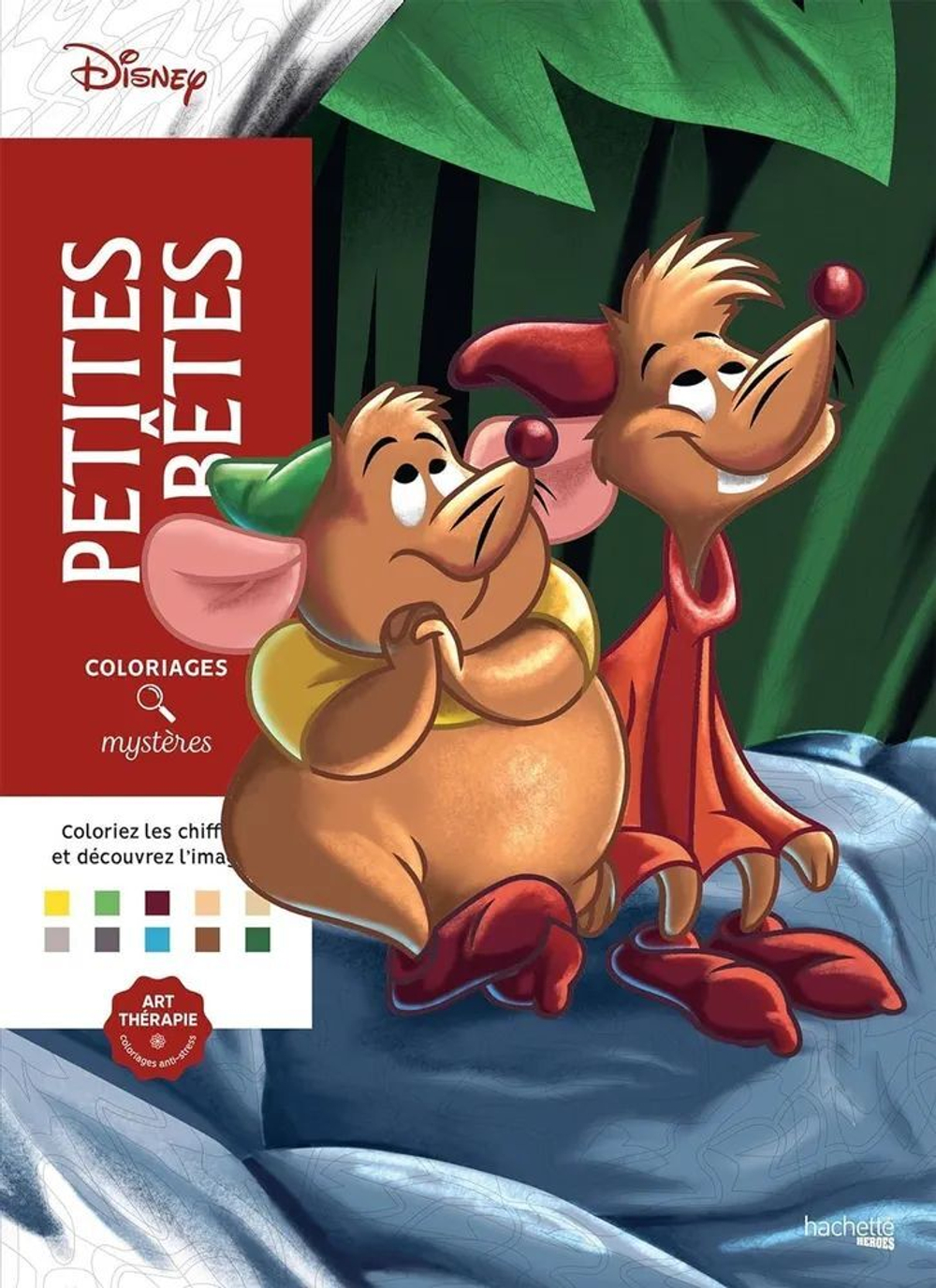 Раскраска по номерам Coloriages mysteres Disney - Маленькие звери Petites betes, 128стр.