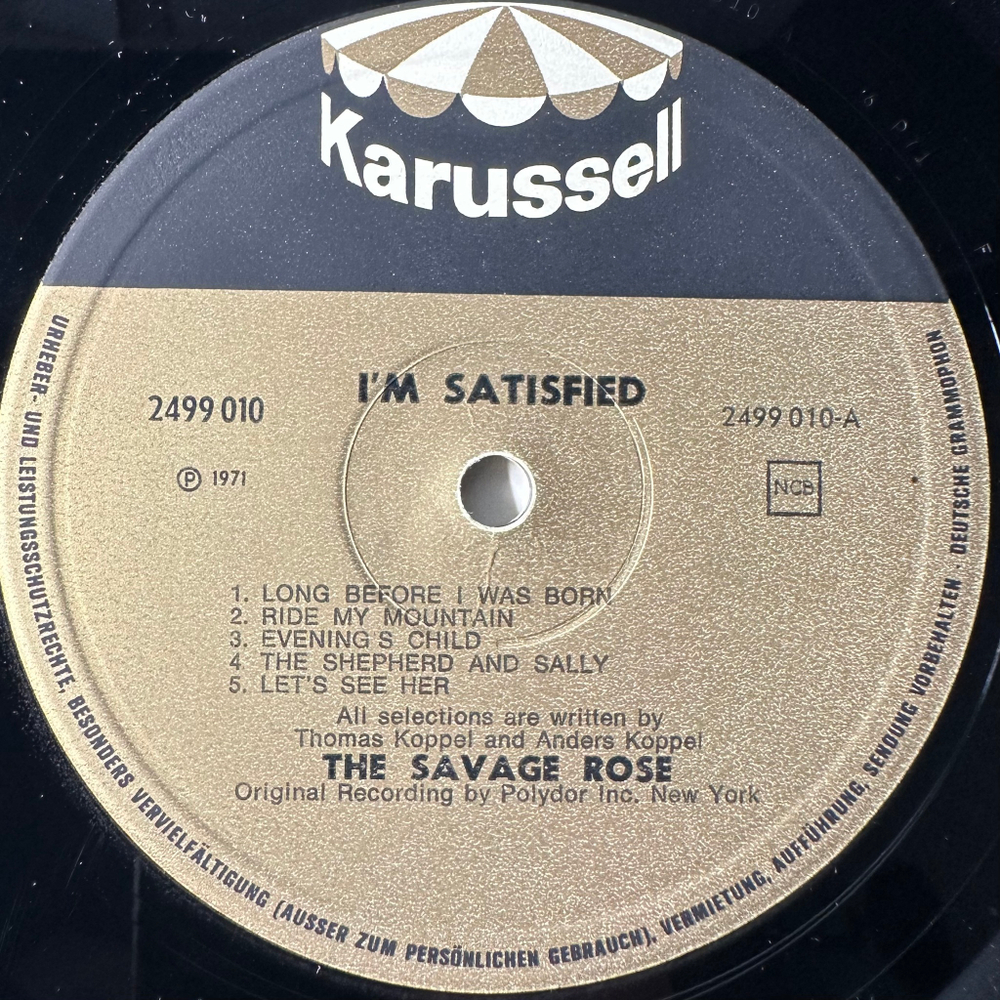 The Savage Rose  – I'm Satisfied (Скандинавия 1971г.)