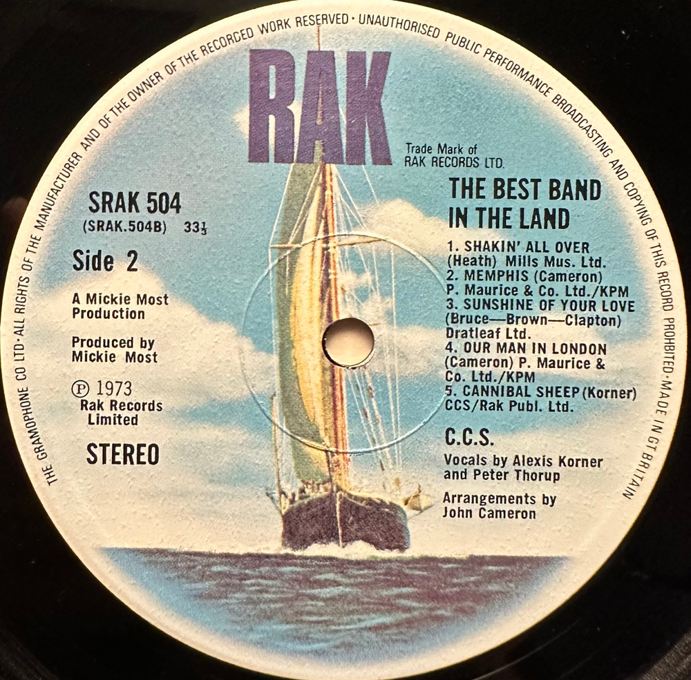 C.C.S. - The Best Band In The Land (Англия 1973г.)