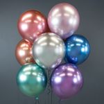 Шар (18''/46 см) Фиолетовый, хром, 1 шт.