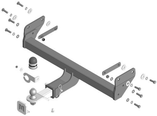Фаркоп Motodor Geely Monjaro (оцинк. Шар) арт.94210-E