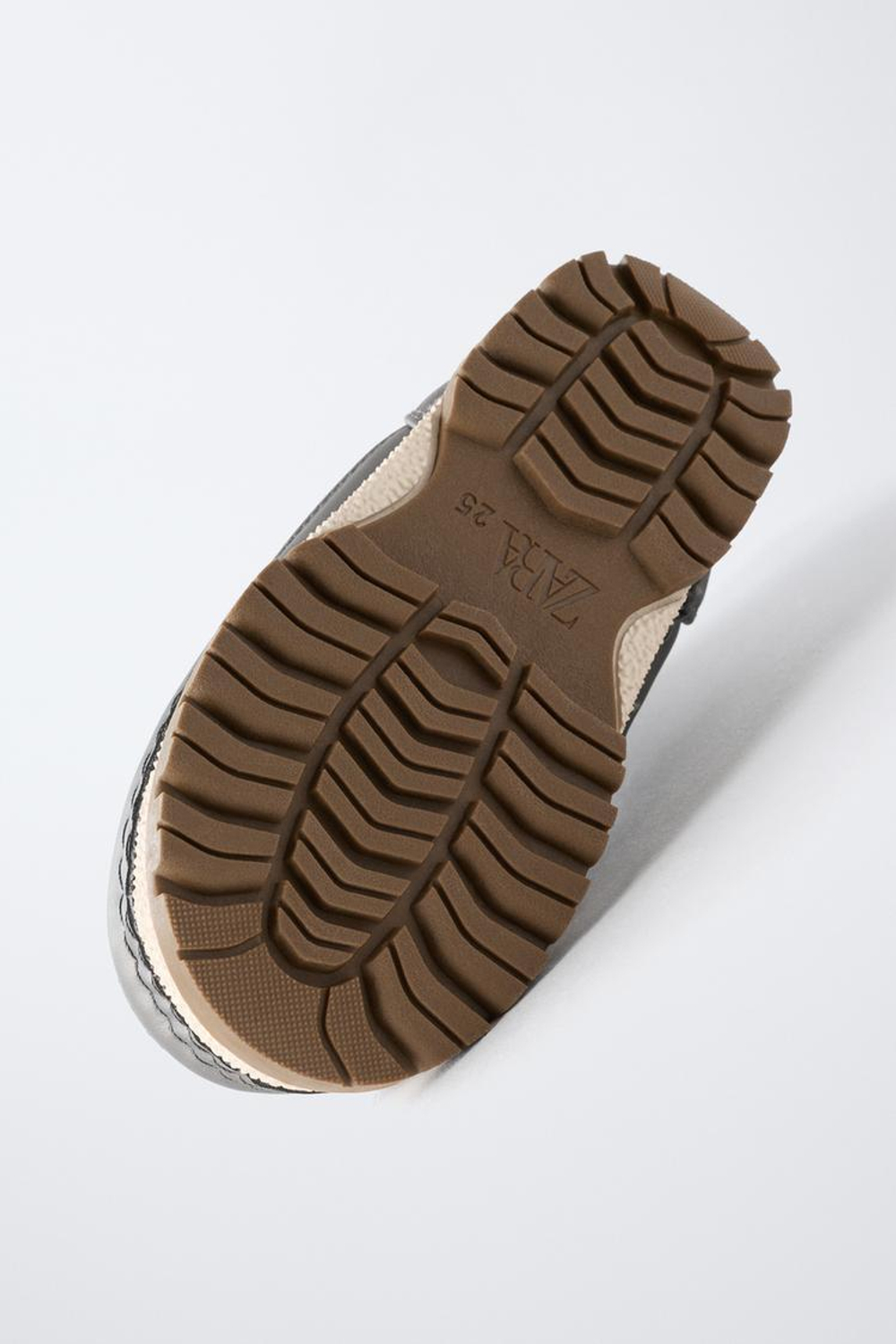 ZARA НЕЙЛОНОВЫЕ ЗИМНИЕ БОТИНКИ, СЕРЕБРЯНЫЙ