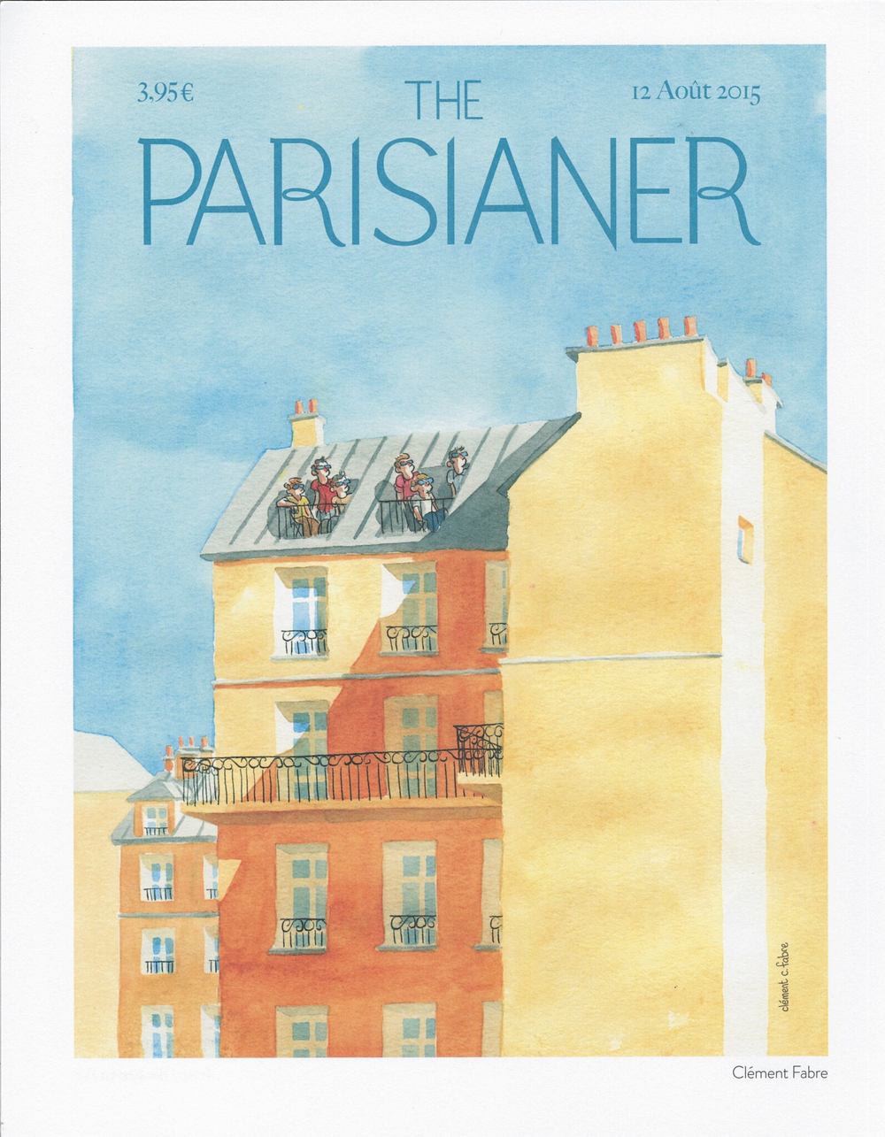 Постер журнала The Parisianer 12-08-2015, двойной