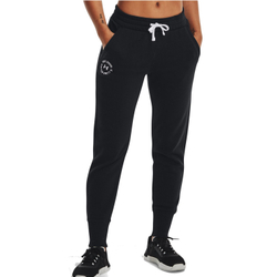 Женские спортивные брюки Under Armour Rival Fleece Crest Joggers-BLK