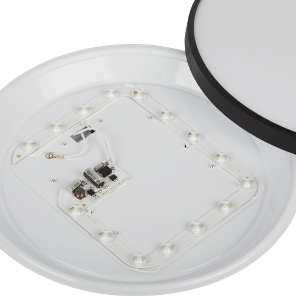 Светильник потолочный светодиодный ЭРА Классик без ДУ SPB-6 Slim Base BK 24W-5K 5000К | Светильники SPB-6 без ДУ