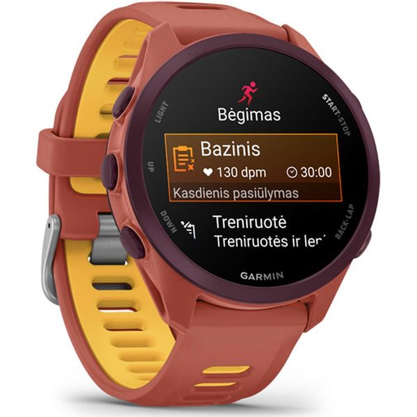 Умные часы Garmin Forerunner 170 Music, Розовый | Red Pink/Mango (010-03920-13 | 010-03920-55)