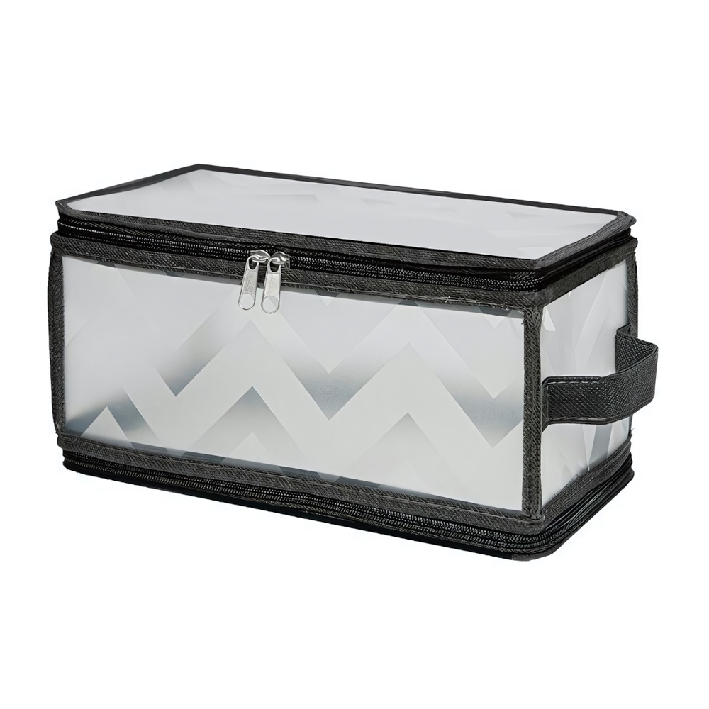 Короб складной на молнии "Зигзаг", Д300 Ш150 В150, серый