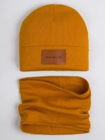 Шапка и снуд для мальчика осенние