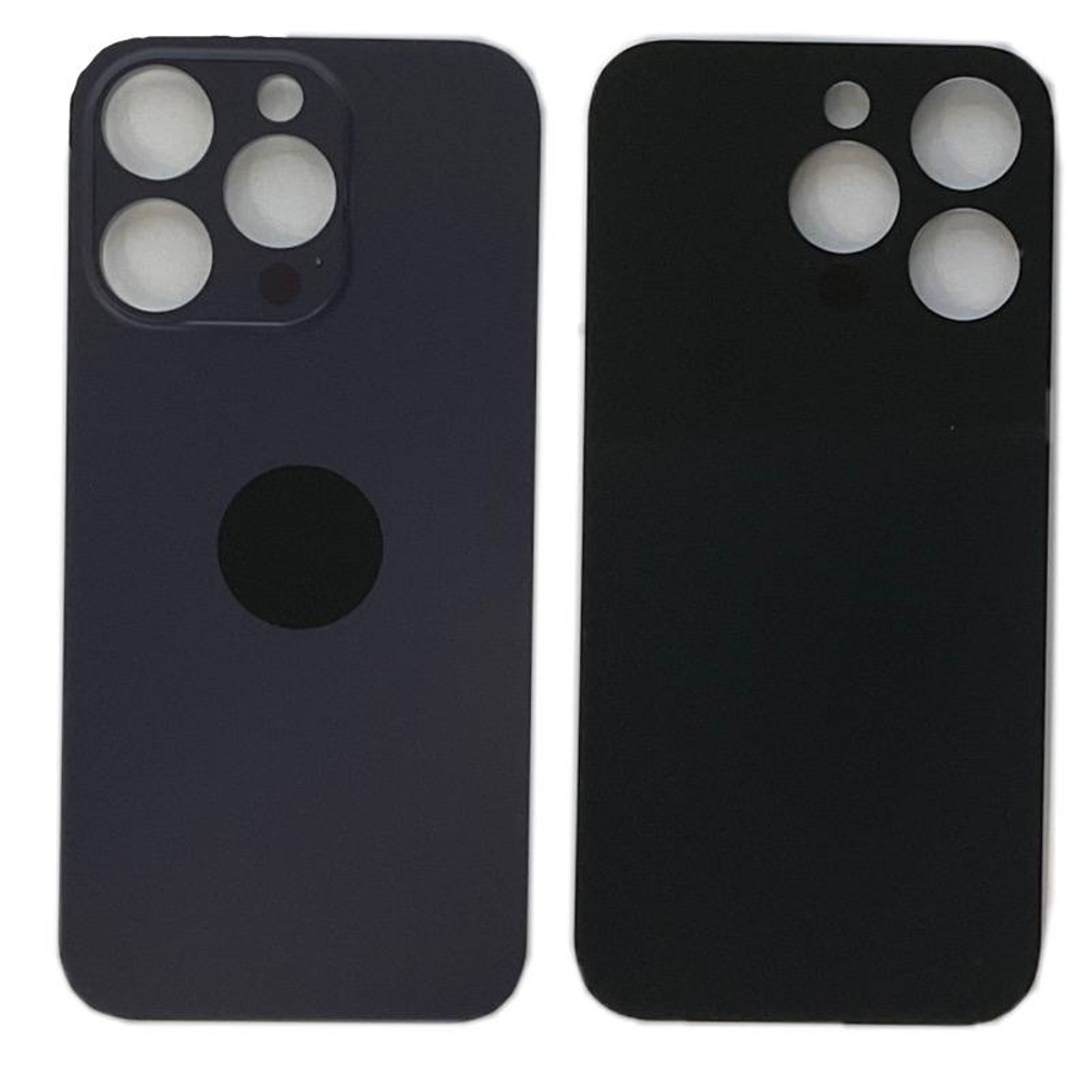 Задняя крышка для Apple iPhone 14 Pro Темно-фиолетовый (широкий вырез под камеру) - Премиум