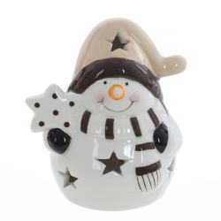 GAEM Фигурка декоративная "Снеговик" с подсветкой (LR44x2), L, L7,5 W6,5 H9 см