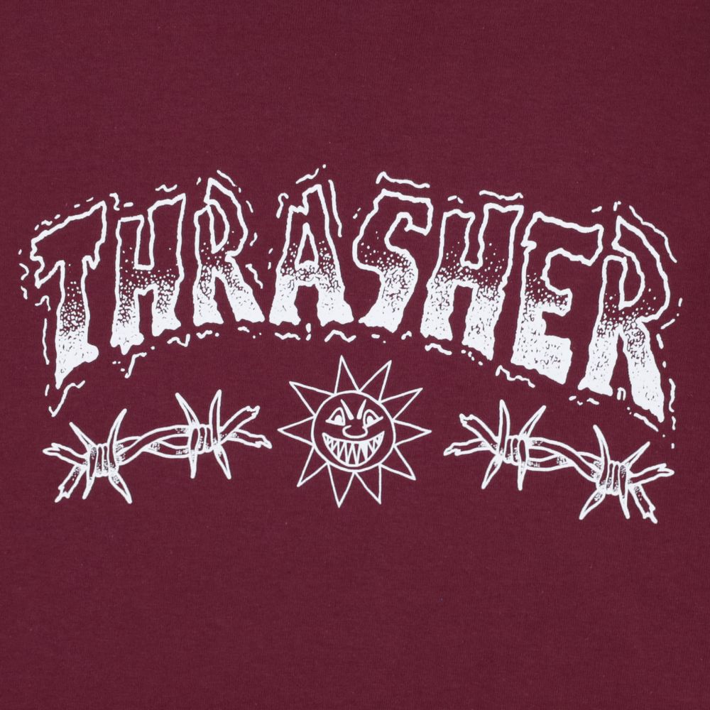 Лонгслив Thrasher Barbed Wire L/S (maroon)