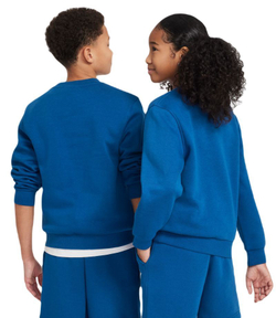 Детская теннисная куртка Nike Kids Sportswear Club Fleece Hoodie - court blue/white - Blue