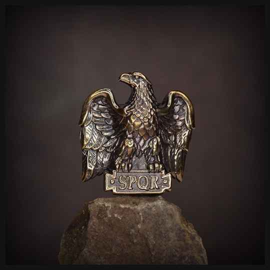 Бусина "Орел Цезаря" для темляков или браслетов , латунь