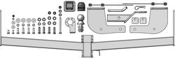 Фаркоп ZincaR ОЦИНКОВАННЫЙ Honda Stepwgn 2015-2022 (Оцинк. шар) арт.ZH301E