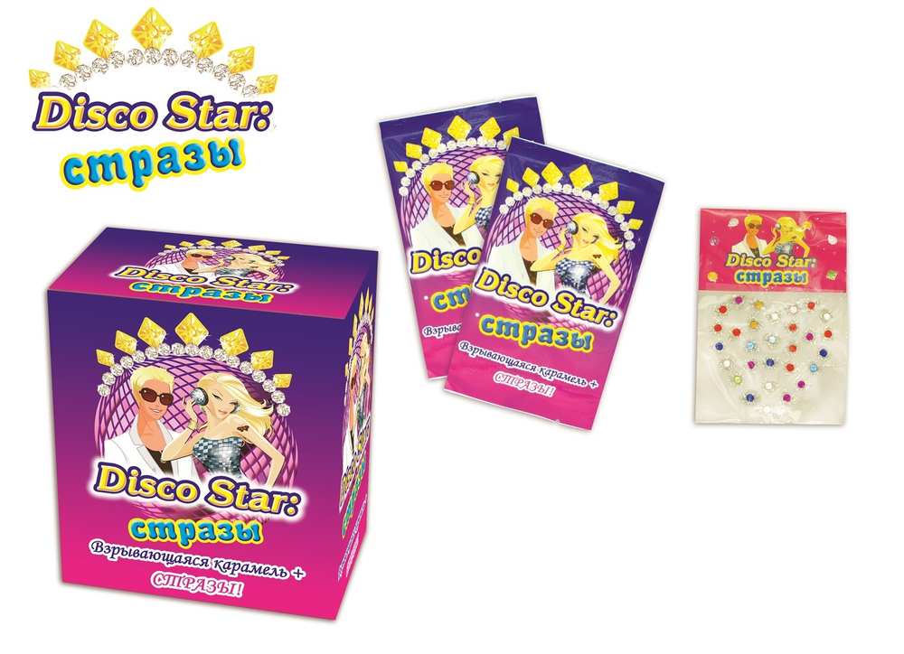 Карам. Disco Star взрывающаяся 12*36шт 1г