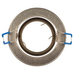 ST2A SN Светильник ЭРА штампованный поворотный MR16,12V/220V, 50W сатин никель | Штампованные встраиваемые светильники