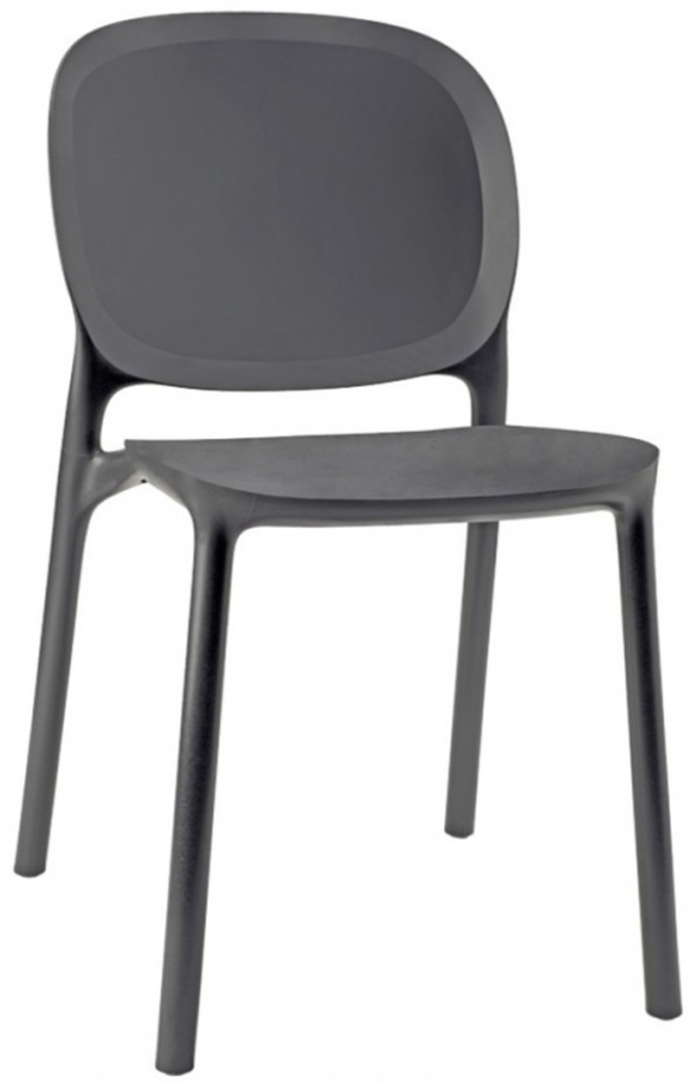 Стул пластиковый Scab Design Hug Go Green, антрацит