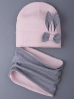 Шапка и снуд для малышей на осень