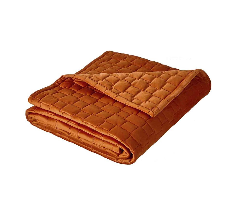 Покрывало 240х260 Blanc des Vosges Spirit Tangerine оранжевое