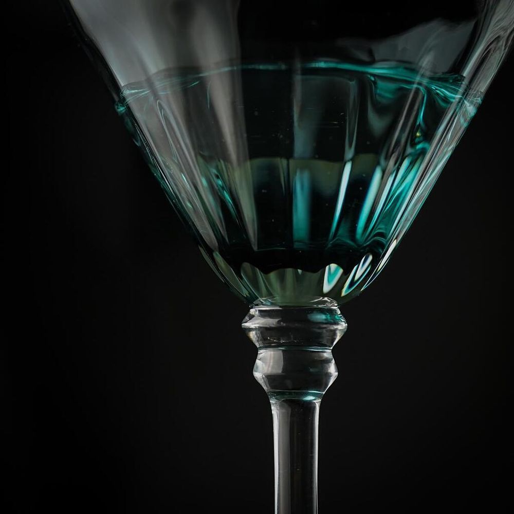 Рюмка коктейльная 350 мл Мартини голубая " " d 12,5 см h19,5 см P.L. - BarWare [4]