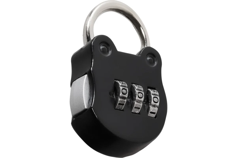 Навесной кодовый замок Smartbuy 3 цифры, шифр 0-0-0, горизонтальный SBT-LK-BAG3H