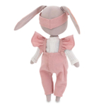 Зайка Люси в розовом комбинезоне 30 см
