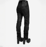 “Plastikman” Slim extra—lenght (hand-dyed) j-cut pants / Узкие брюки с покрасом