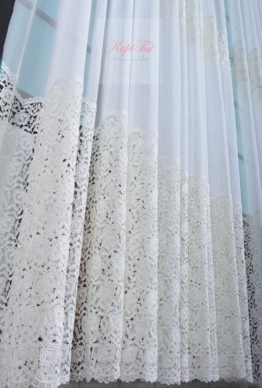 Тюль Патриция-2 французская сетка (молочный)