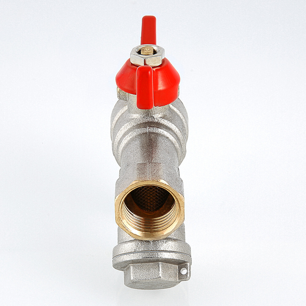 Кран шаровой VALTEC COMBI со встроенным фильтром и ручкой-бабочкой