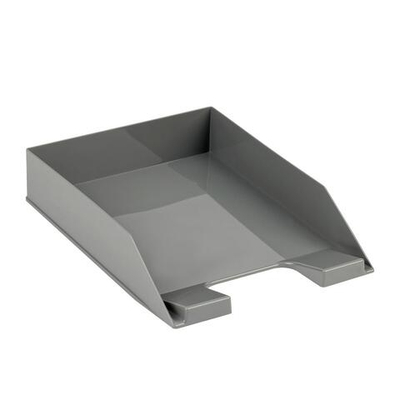 Лоток для бумаг горизонтальный серый "Фаворит" (Стамм)