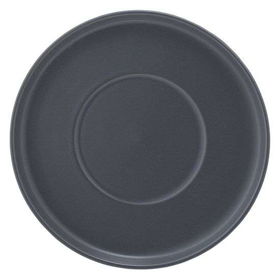 Набор из двух чайных пар темно-серого цвета из коллекции essential, 250 мл